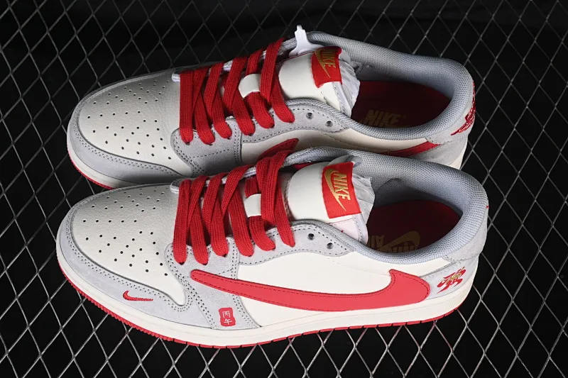 All categories Air Jordan Jordan series basketball shoes Air Jordan 1 Low High-end customized low-top sneakers Travis Scott x Fragment Design x Air Jordan 1 Low OG SP AJ1 Joe 1 Year of the Horse limited edition Running horse print low-top cultural casual sneakers QW5288-141